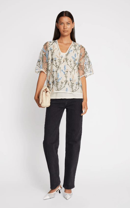 Ulfin Mesh/Beaded Top - The Collective Park City