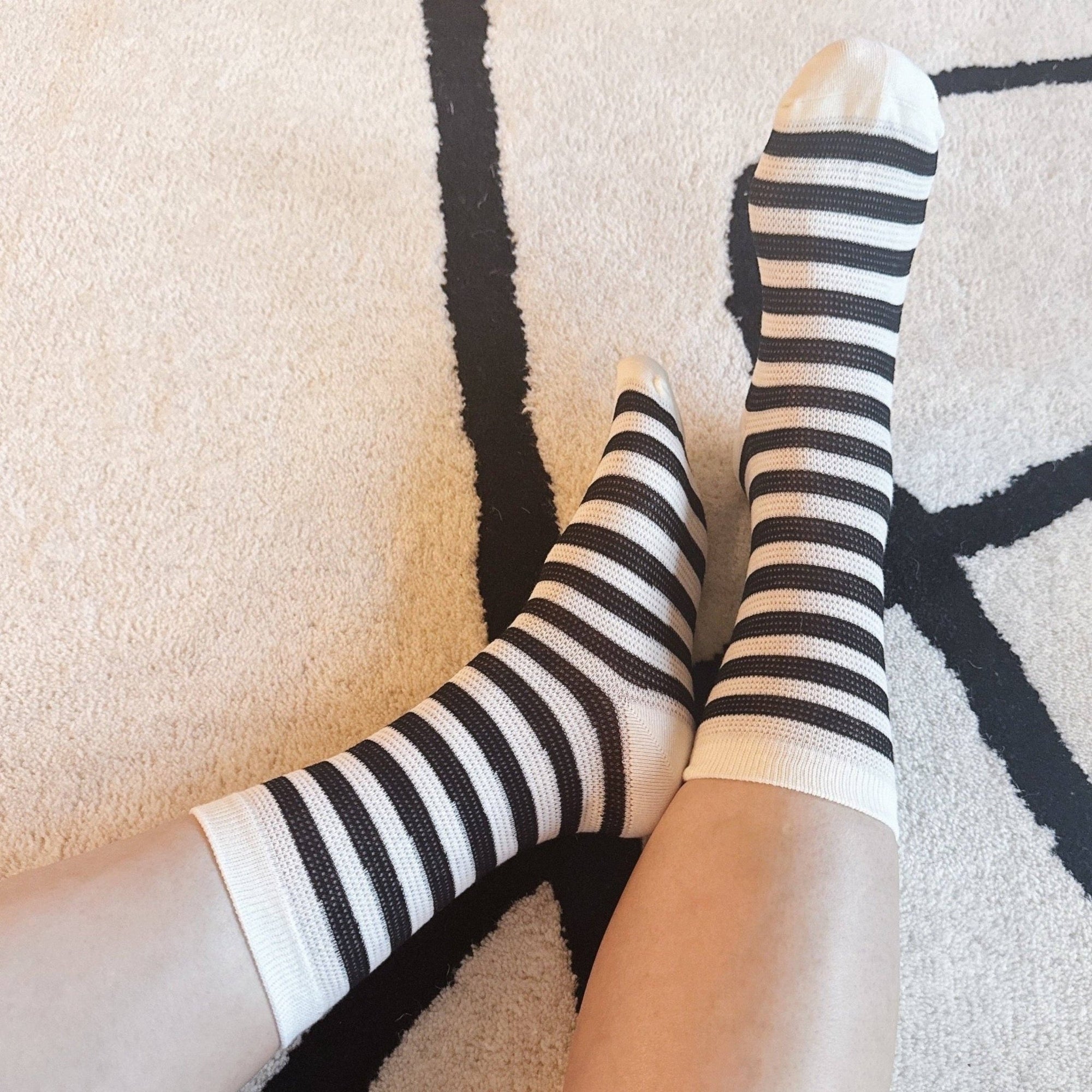 Urban Stripes Socks - Black - The Collective Park City