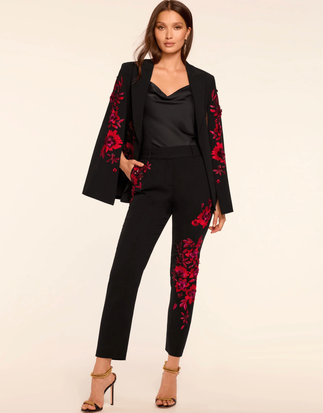 Vanessa Embellished Tailored Pant - The Collective Park City