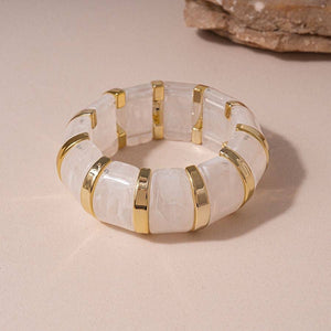 Verona Bangle White - The Collective Park City