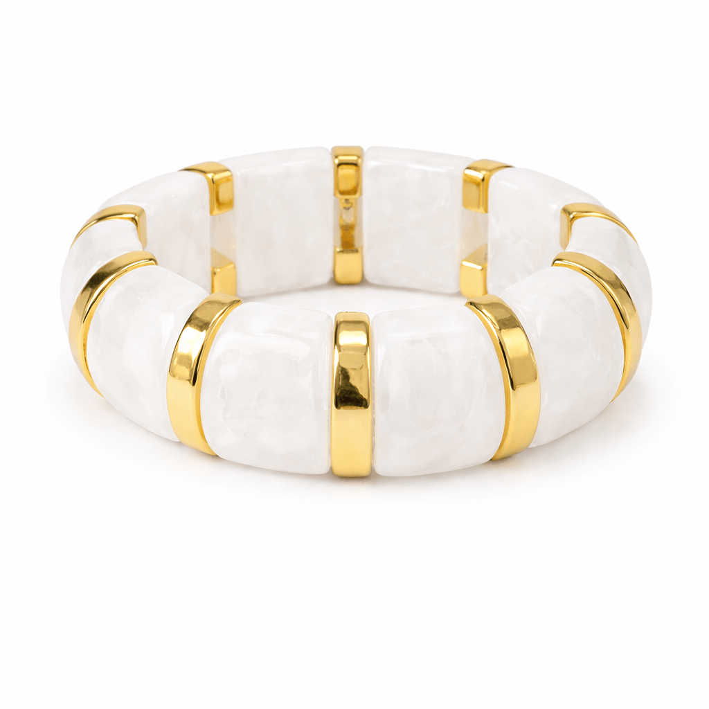 Verona Bangle White - The Collective Park City