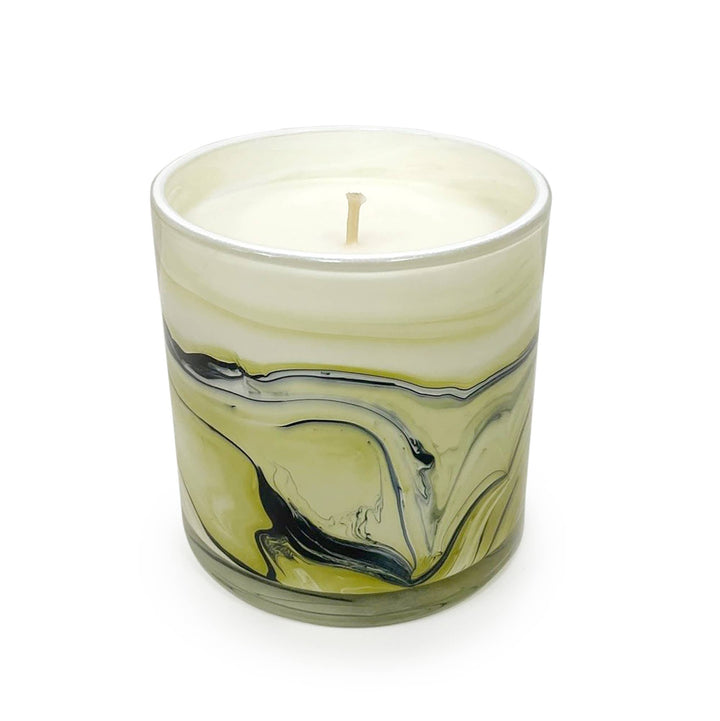 Vetiver &amp; Oak 14 oz. Swirl Glass Candle - The Collective Park City