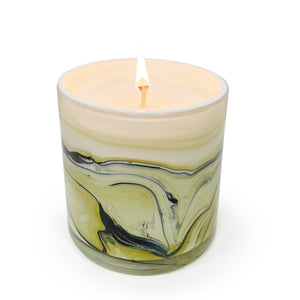 Vetiver & Oak 14 oz. Swirl Glass Candle - The Collective Park City