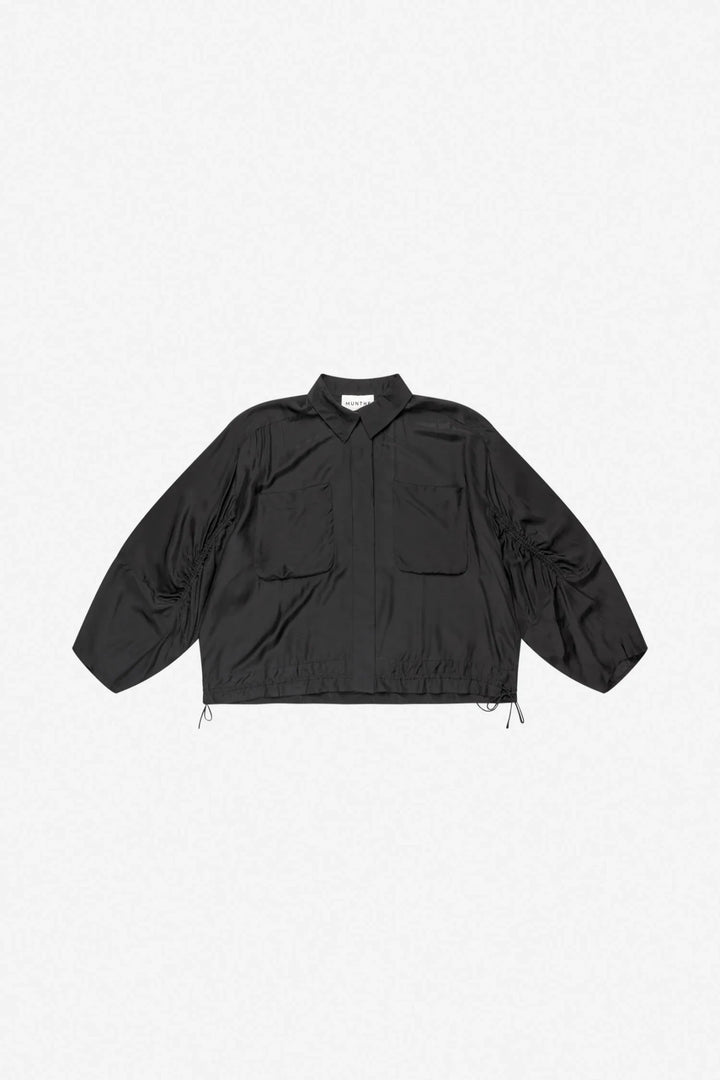 Vigil Button Down Blouse - Black - The Collective Park City
