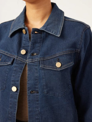 Vika Denim Jacket - Mediterranean - The Collective Park City