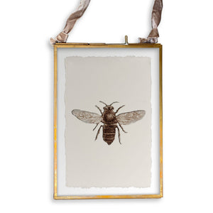 Vintage Bee: White Guest Towel / - The Collective Park City