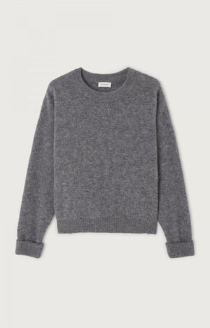 Vitow Crew Neck Sweater - Steel Melange - The Collective Park City
