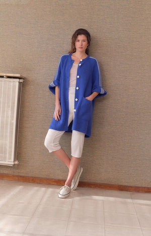 Vitow Mid-Length Cardigan - Olympic Blue - The Collective Park City