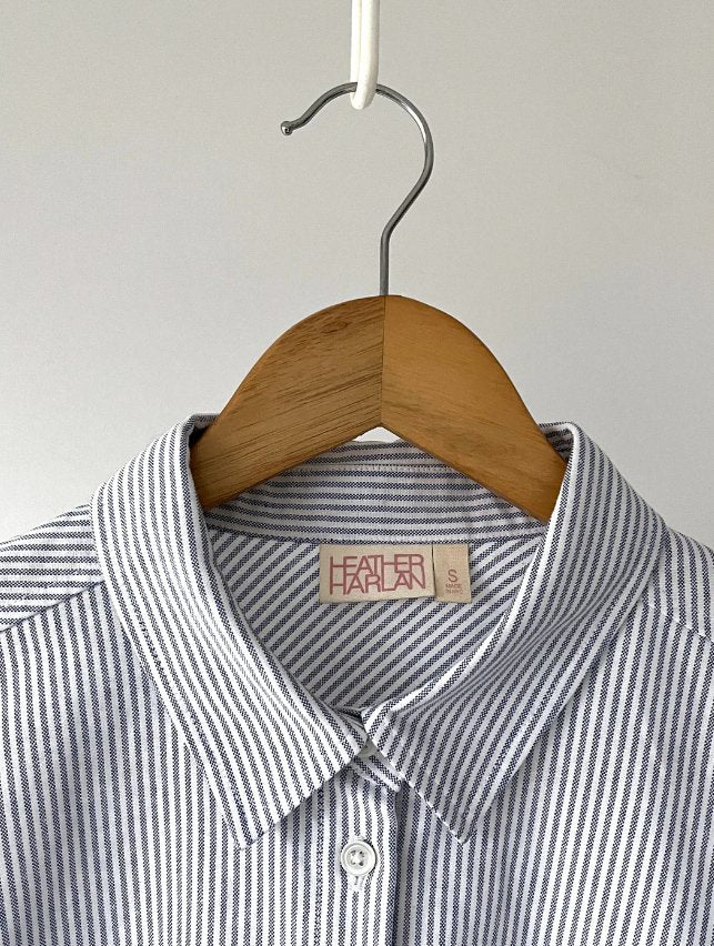 Waisted Oxford Button Down Shirt - The Collective Park City