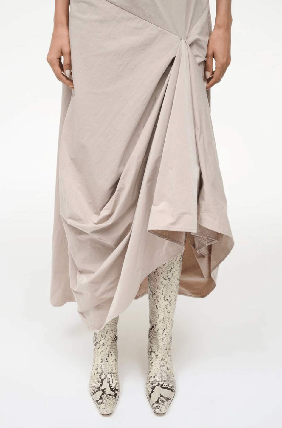 Wally Western Tall Boot - White Snake - The Collective Park City