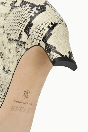 Wally Western Tall Boot - White Snake - The Collective Park City