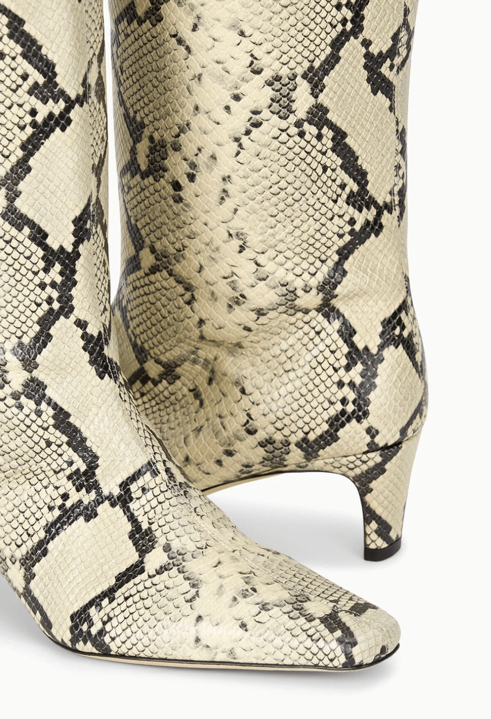 Wally Western Tall Boot - White Snake - The Collective Park City