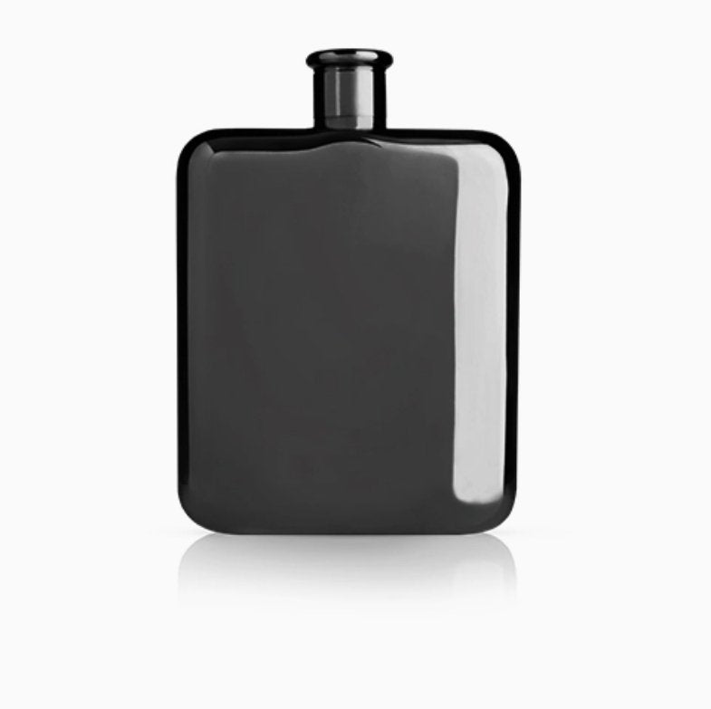 Warren Polished Black Gunmetal - Pated Flask - The Collective Park City