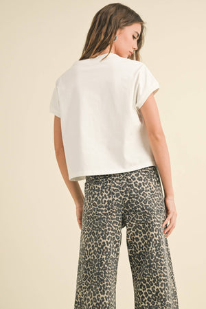 Washed Cotton Drop Sleeve Top - The Collective Park City