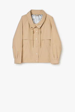 Water Repellent Short Jacket - Sand - The Collective Park City