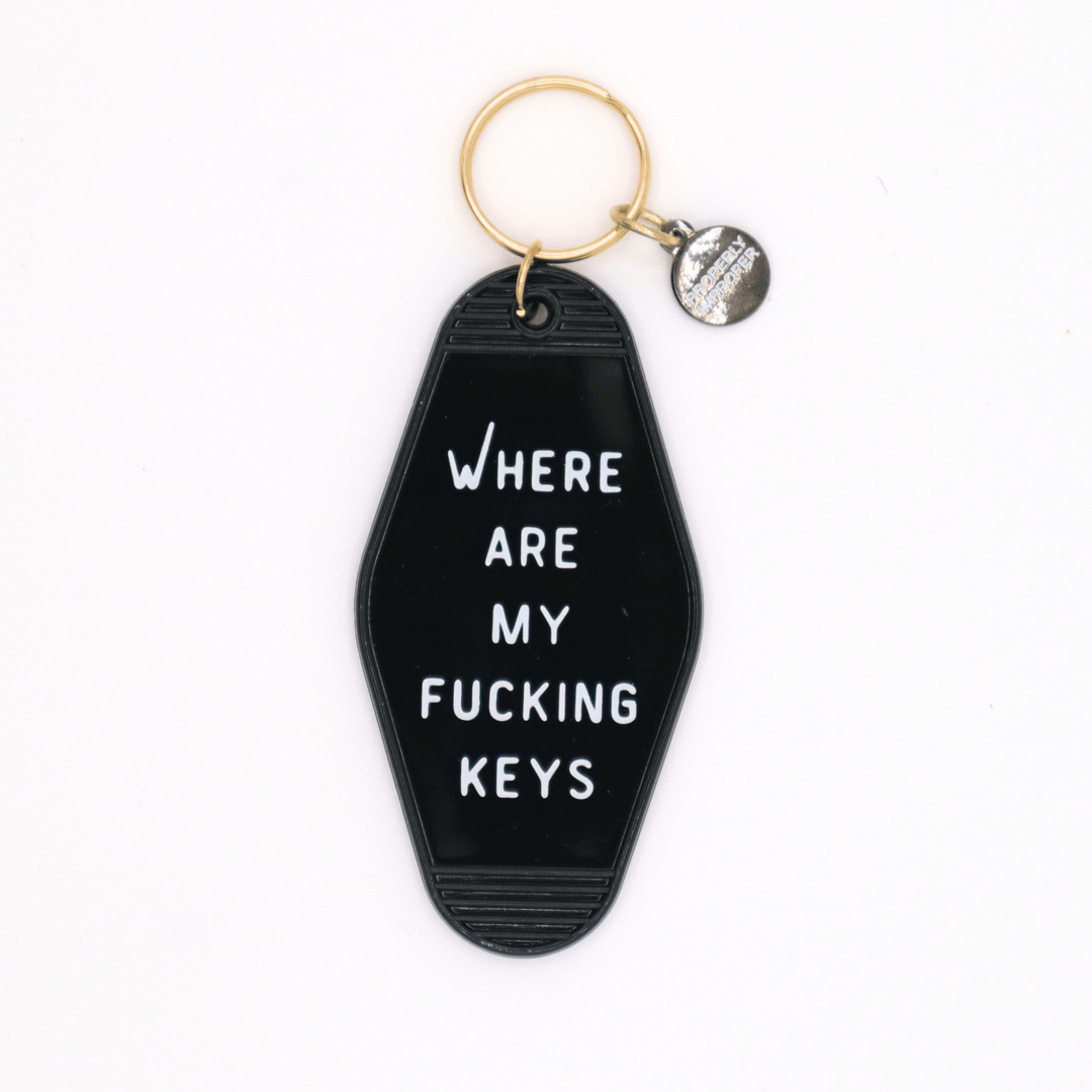Where Are My Fucking Keys Motel Keychain - The Collective Park City
