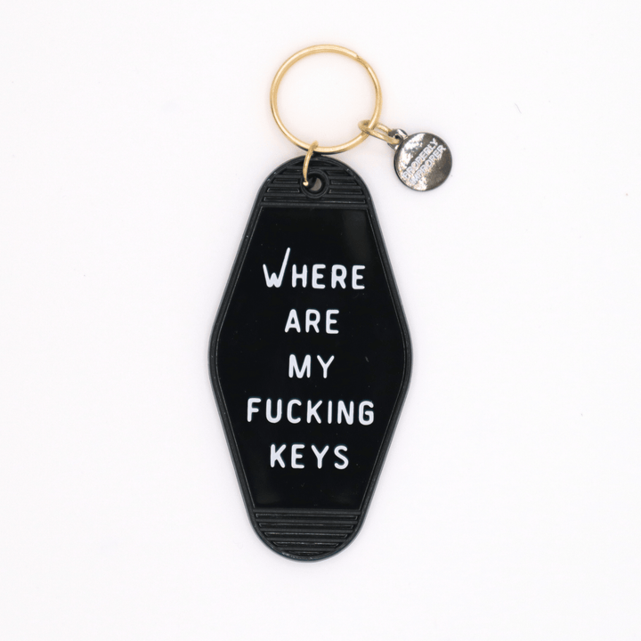 Where Are My Fucking Keys Motel Keychain - The Collective Park City