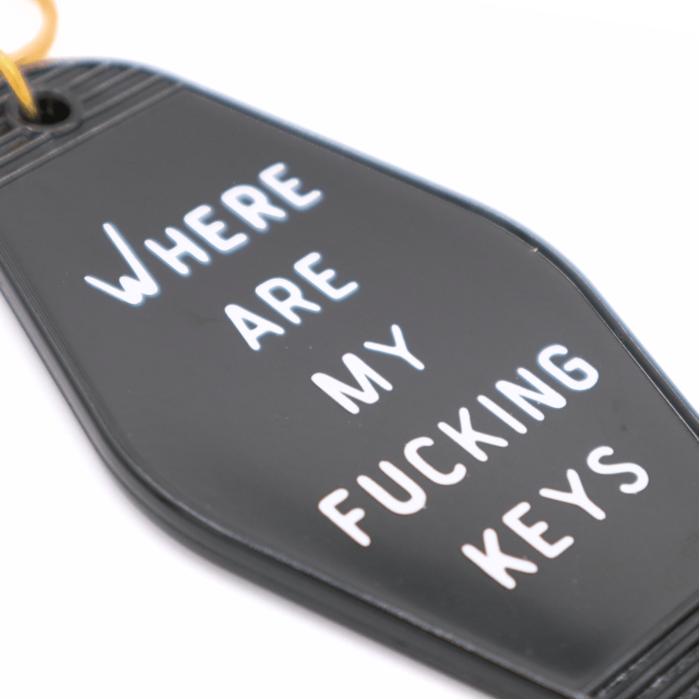 Where Are My Fucking Keys Motel Keychain - The Collective Park City