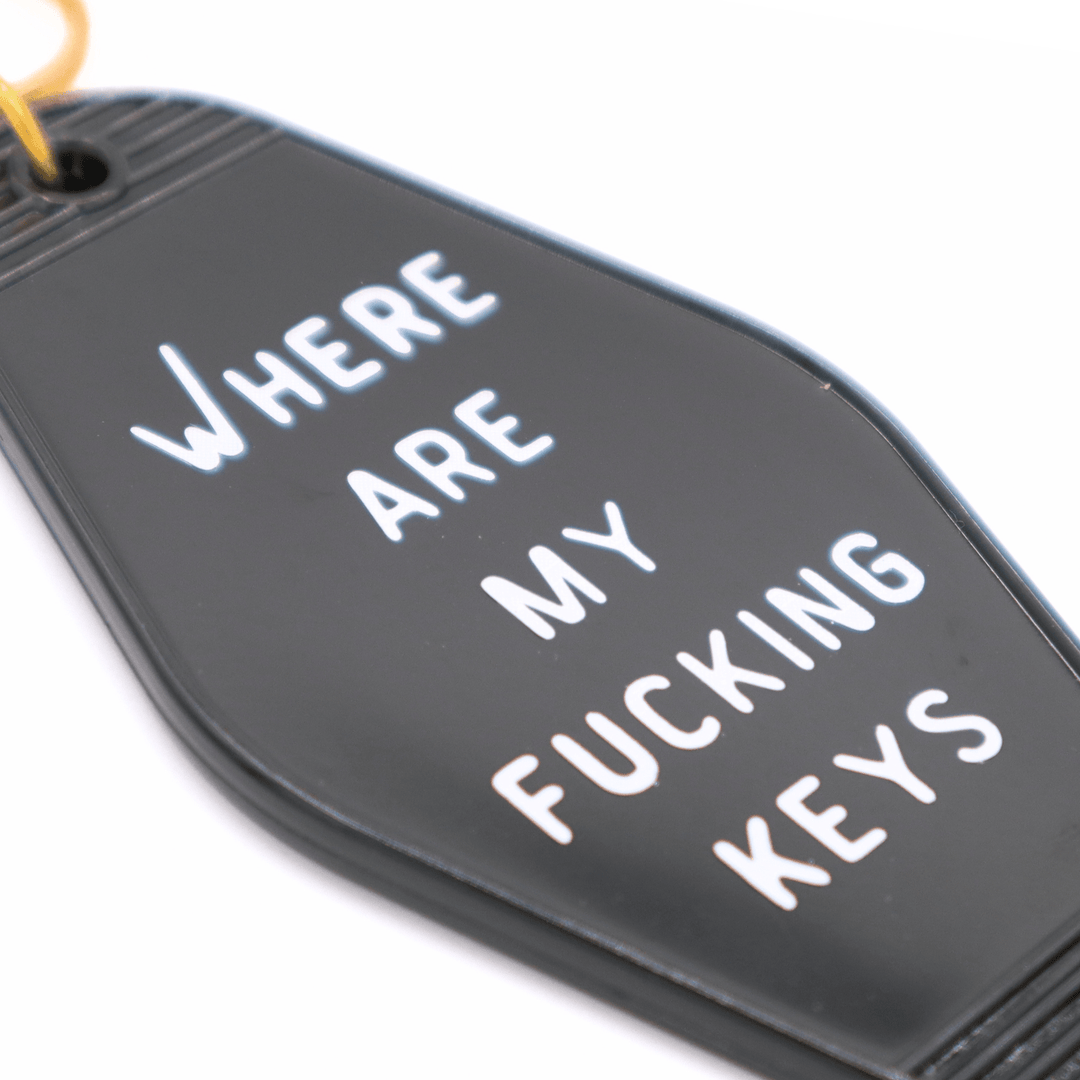 Where Are My Fucking Keys Motel Keychain - The Collective Park City
