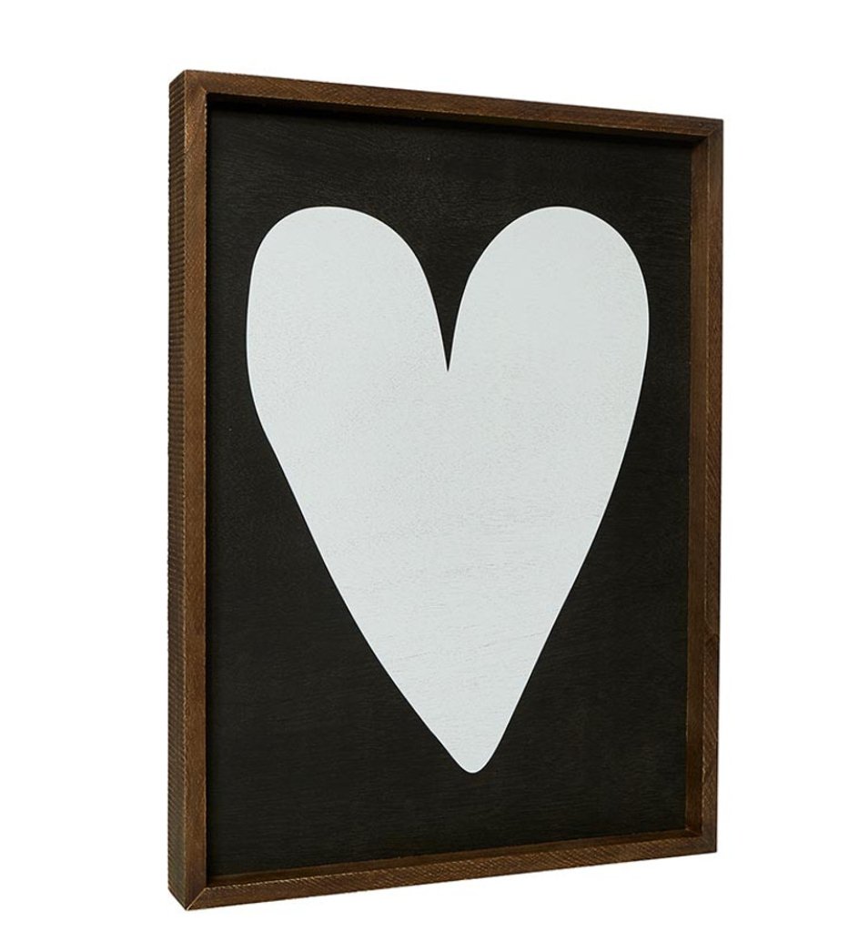 White Heart Wall Art - 20x27 - The Collective Park City