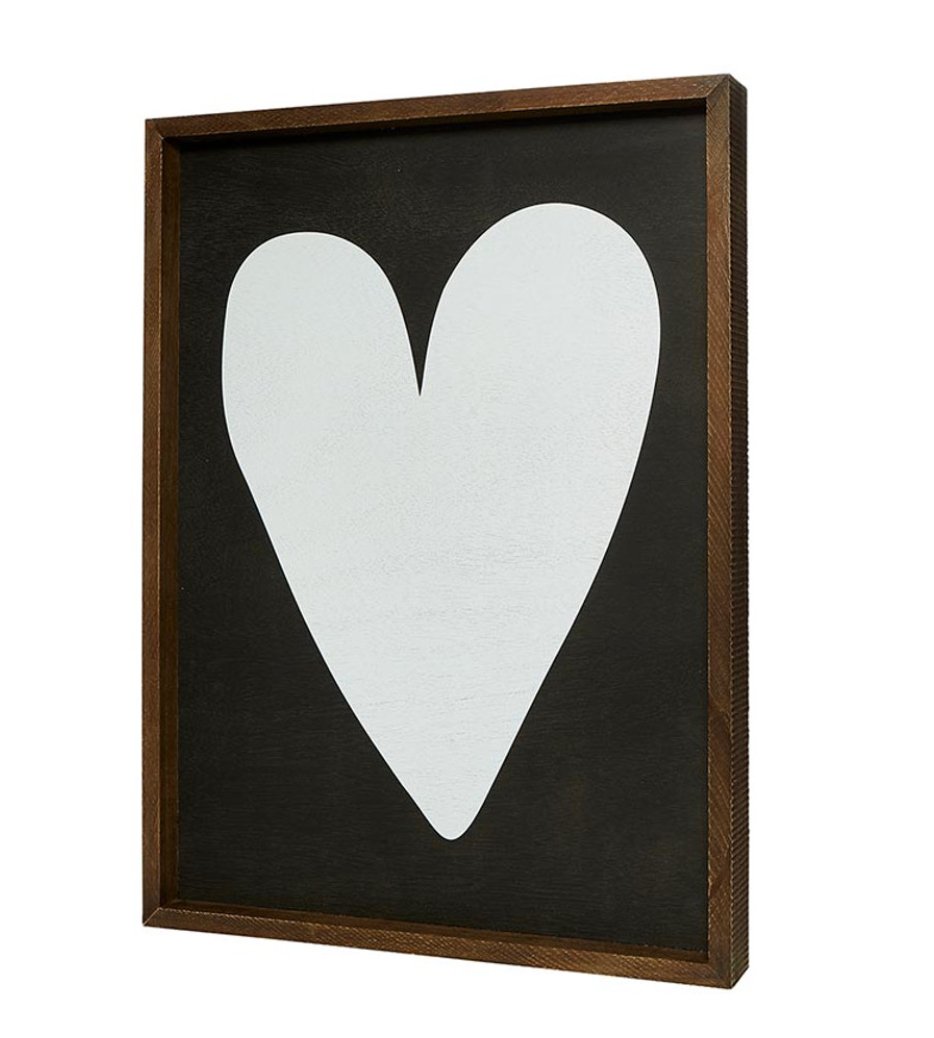 White Heart Wall Art - 20x27 - The Collective Park City