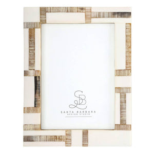 White Horn Photo Frame - Patterned - 5x7 - The Collective Park City