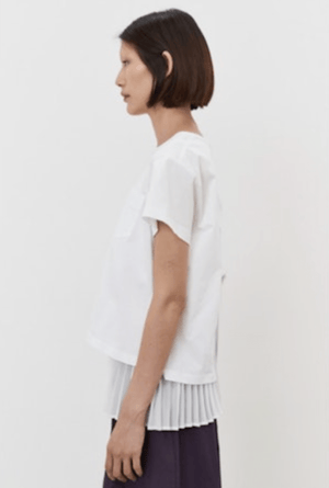 White Layered Blouse - The Collective Park City