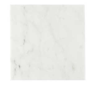White Marble Footed Tray - 6" Square - The Collective Park City