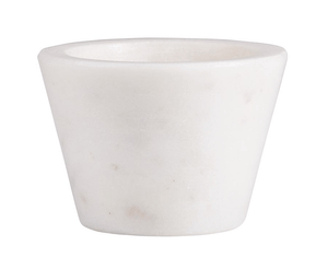 White Marble Pinch Bowl - The Collective Park City