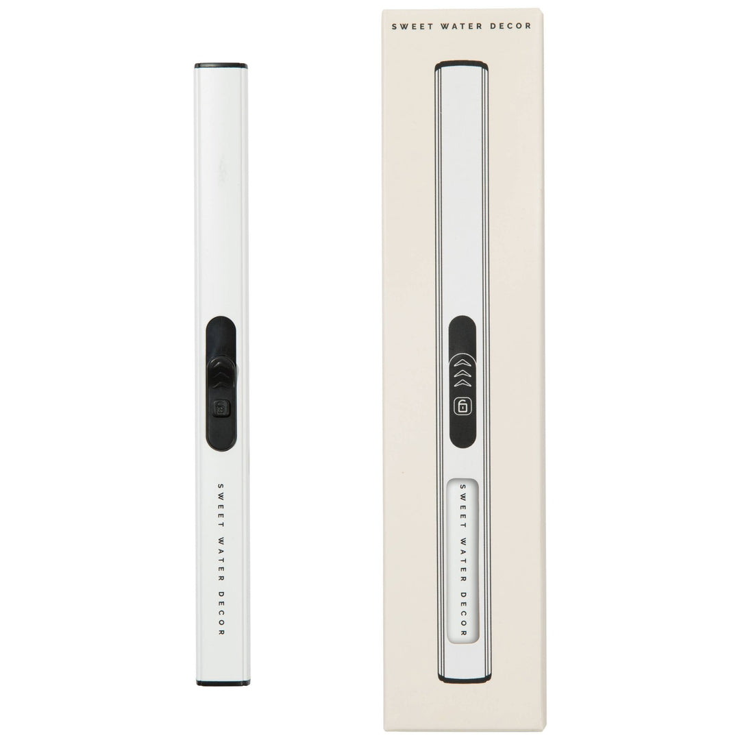 White Rechargeable Electric Lighter - Home Decor &amp; Gifts - The Collective Park City