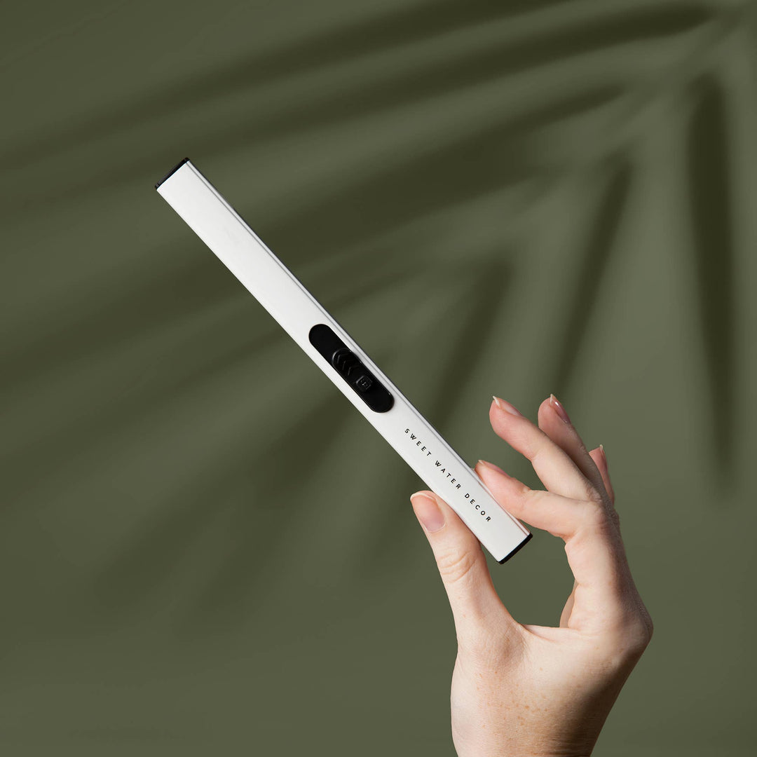 White Rechargeable Electric Lighter - Home Decor &amp; Gifts - The Collective Park City