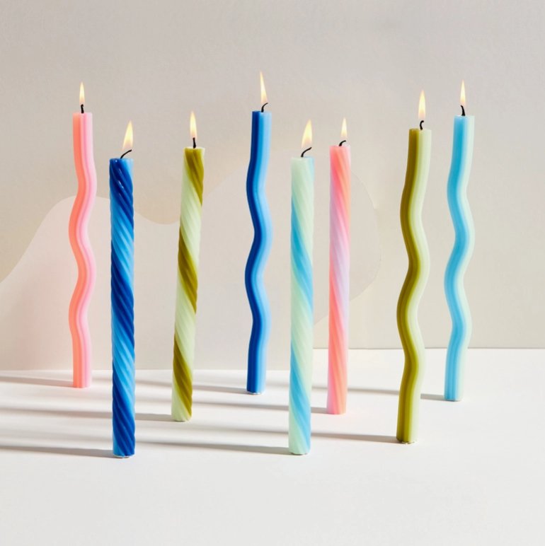 Wiggle Candles By Lex Pott - Mint (2 Pack) - The Collective Park City