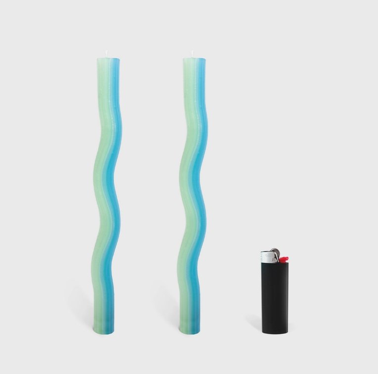 Wiggle Candles By Lex Pott - Mint (2 Pack) - The Collective Park City