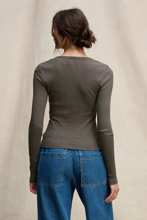 Winona Henley L/S Top - The Collective Park City