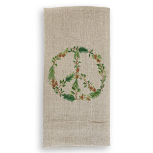 Winter Peace: White Guest Towel / - The Collective Park City