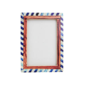Wood & Bone Chevron Photo Frame - The Collective Park City