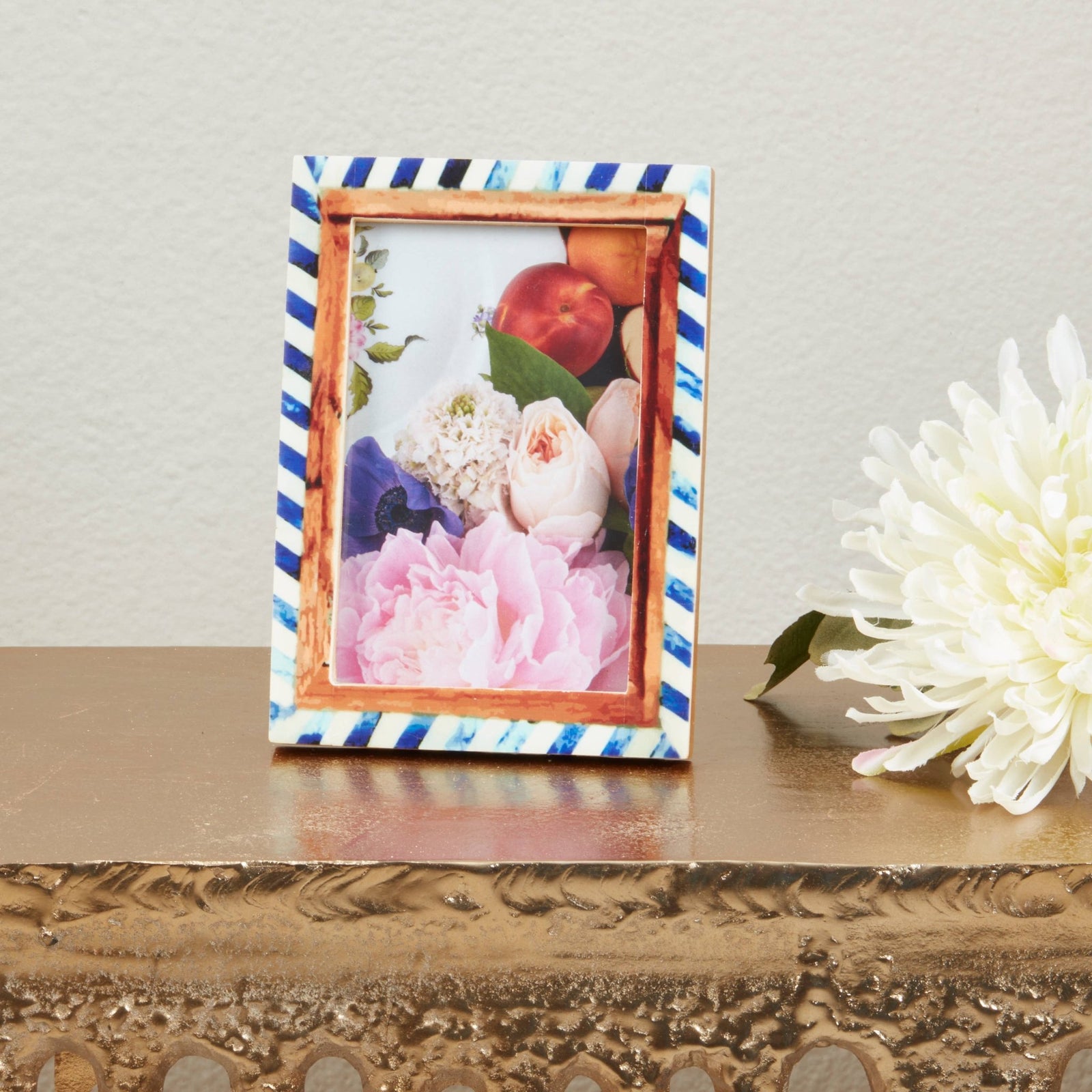 Wood & Bone Chevron Photo Frame - The Collective Park City