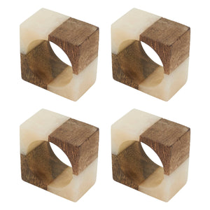 Wooden Fusion Resin Napkin Ring - The Collective Park City