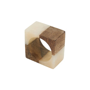 Wooden Fusion Resin Napkin Ring - The Collective Park City