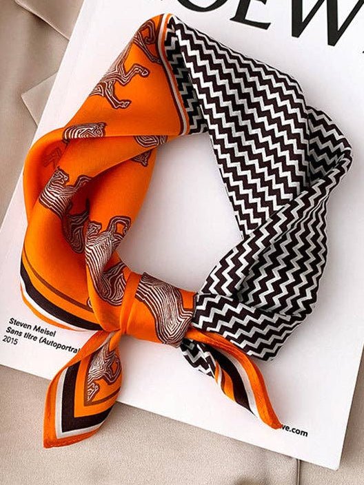 Year of the Horse Printed Striped Scarf - The Collective Park City