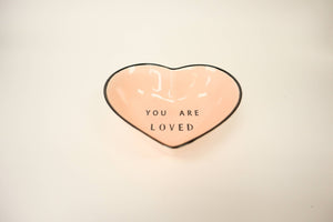 You Are Loved - Heart Shaped Trinket Bowl - The Collective Park City