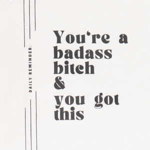 You're A Badass Bitch and You Got This - Canvas Pouch - The Collective Park City