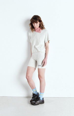 YPAwood Cropped T-Shirt - Gris - The Collective Park City