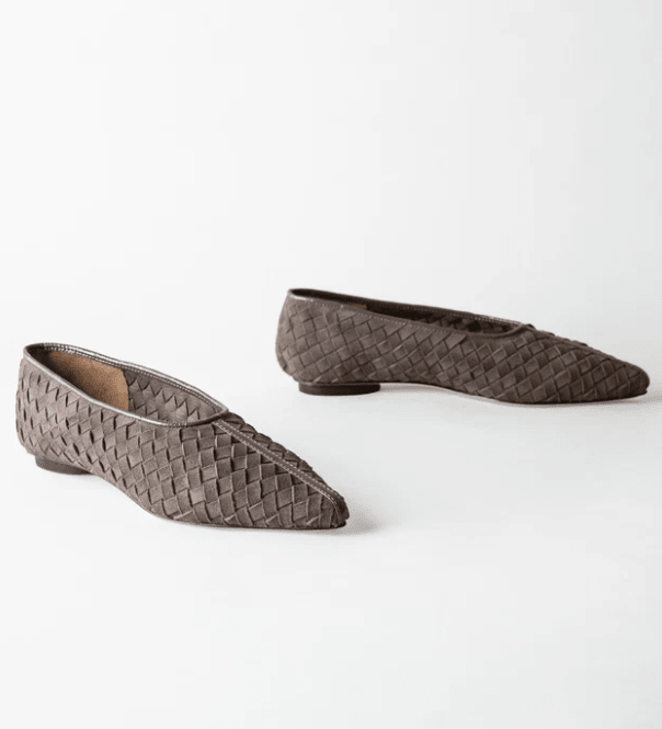 Zelda Woven Pointed Toe Flat - The Collective Park City