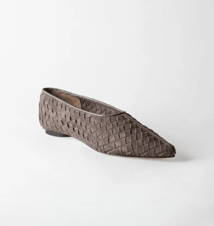 Zelda Woven Pointed Toe Flat - The Collective Park City