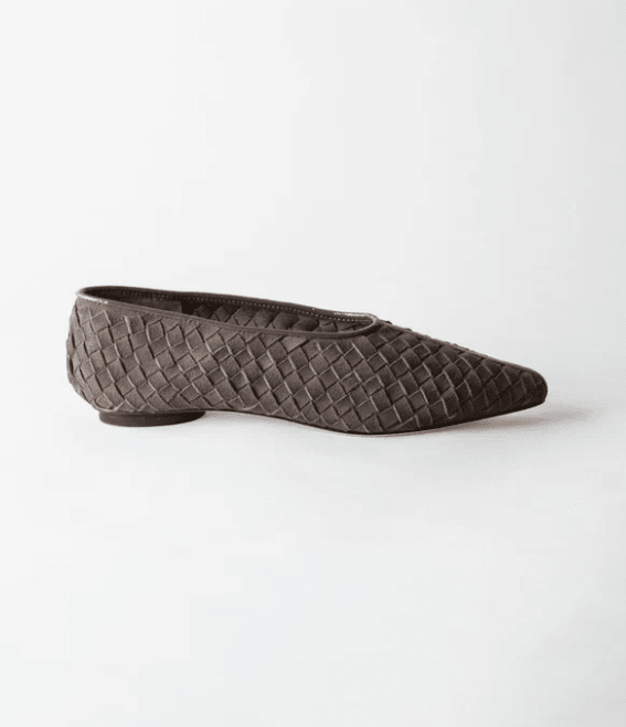 Zelda Woven Pointed Toe Flat - The Collective Park City