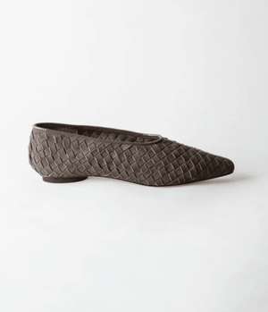 Zelda Woven Pointed Toe Flat - The Collective Park City