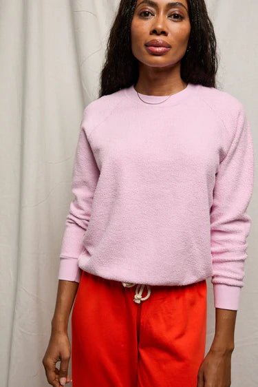 Ziggy Reverse Fleece Sweatshirt - Sugar Pink - The Collective Park City