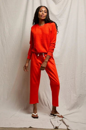 Ziggy Reverse Fleece Sweatshirt - Tomato - The Collective Park City