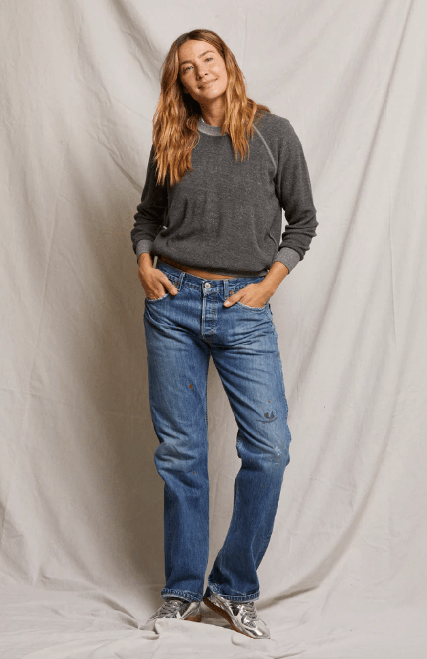Ziggy Reversed Fleece Crew Sweatshirt - The Collective Park City